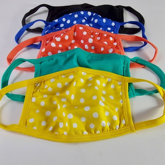 Women Face mask multi color 5pc - Picture 3 of 3